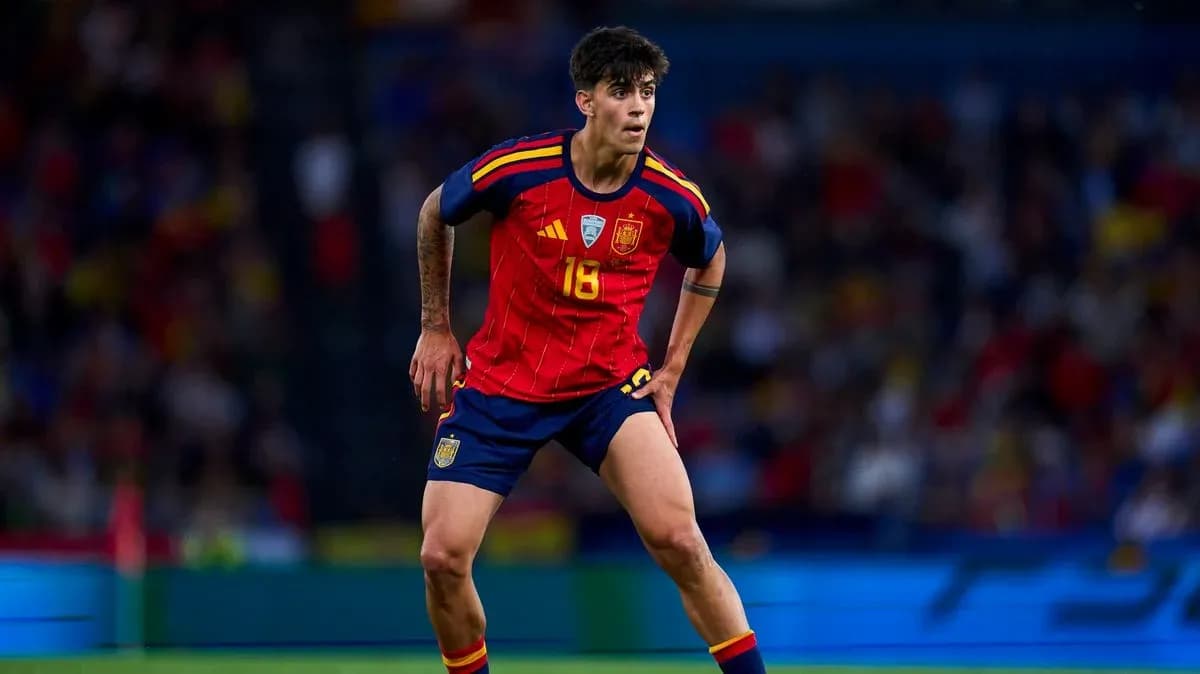 Jugador español en acción durante un partido