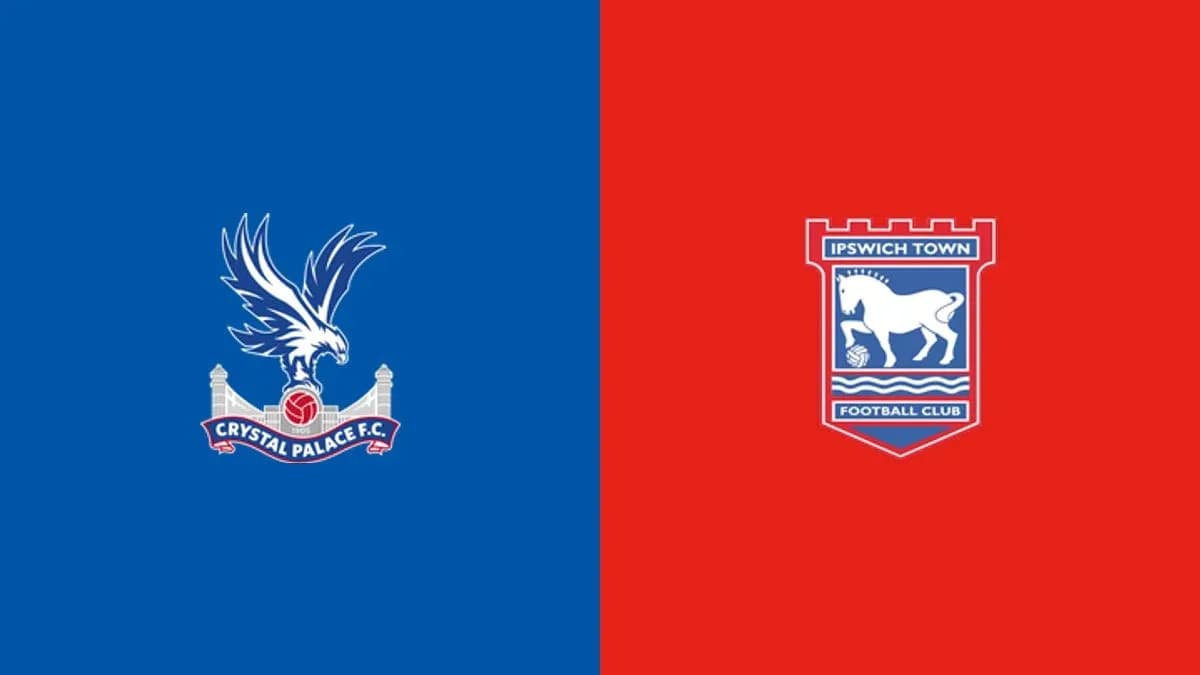 Logos de Crystal Palace e Ipswich Town