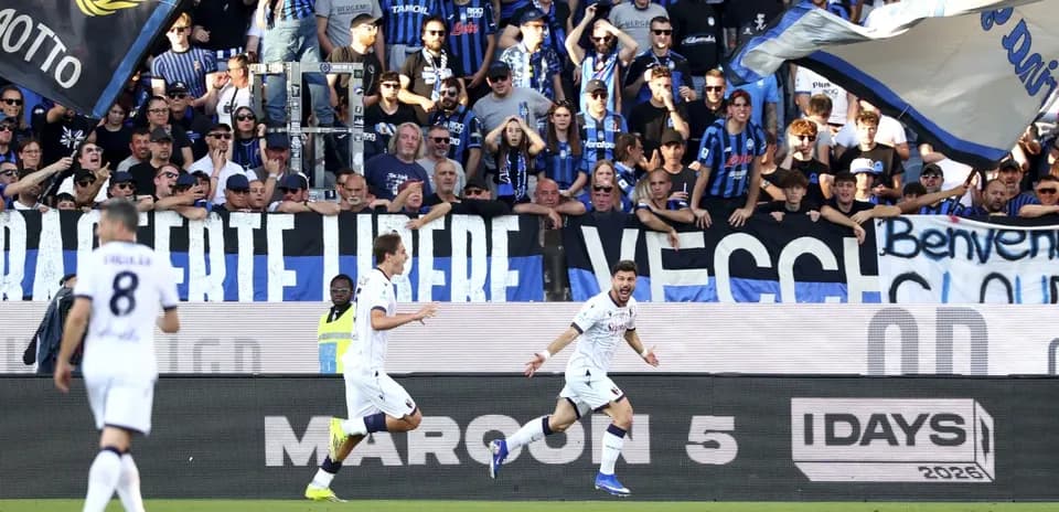 Celebración de gol en Atalanta vs Bologna