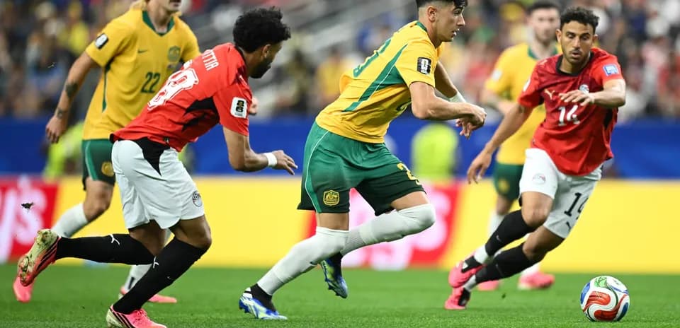 Partido entre Australia y Egipto en el Mundial