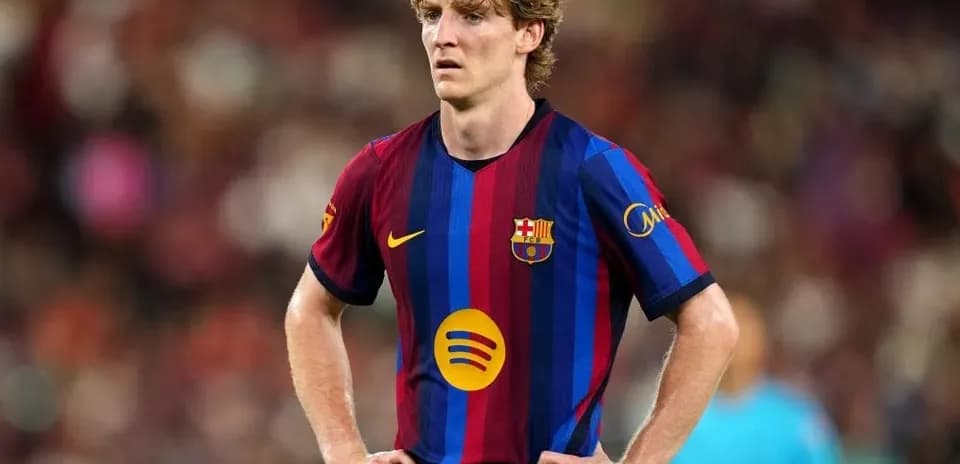 Jugador de Barcelona en el campo durante partido