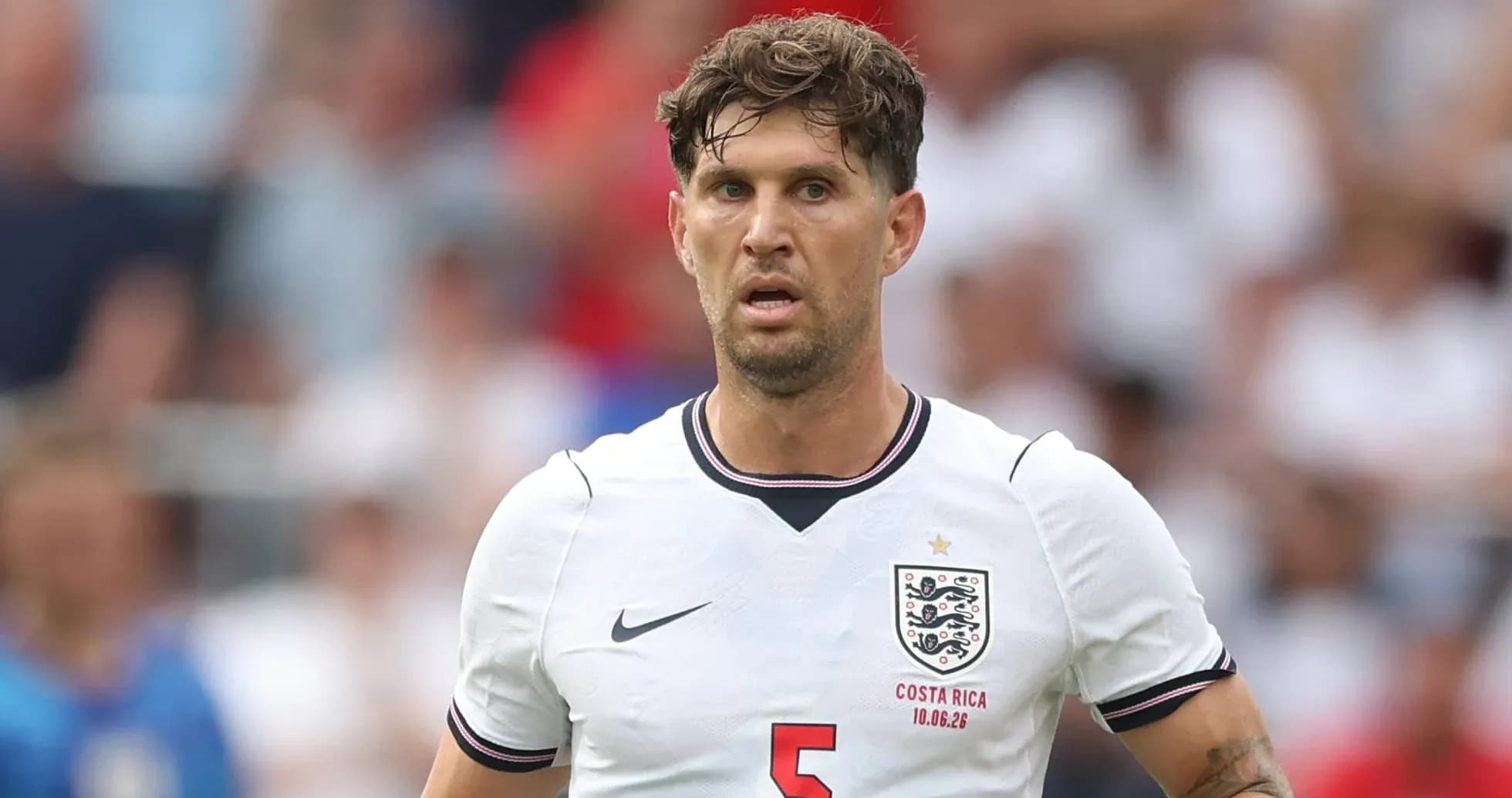 Jugador de Inglaterra en acción durante un partido