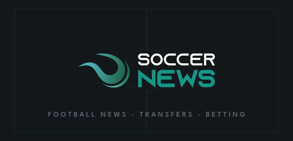 Logo de Soccer News con texto y gráfico