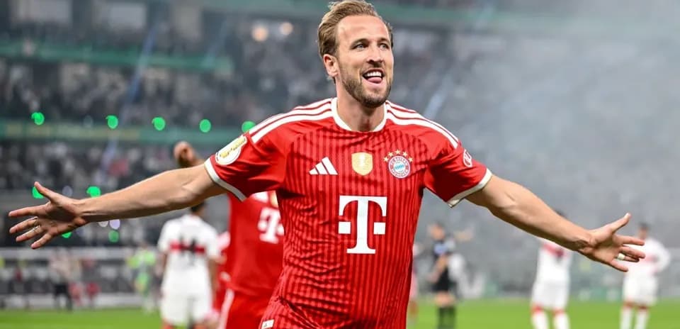 Jugador de Bayern Múnich celebrando un gol