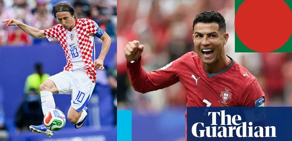Luka Modric y Cristiano Ronaldo en acción durante el partido