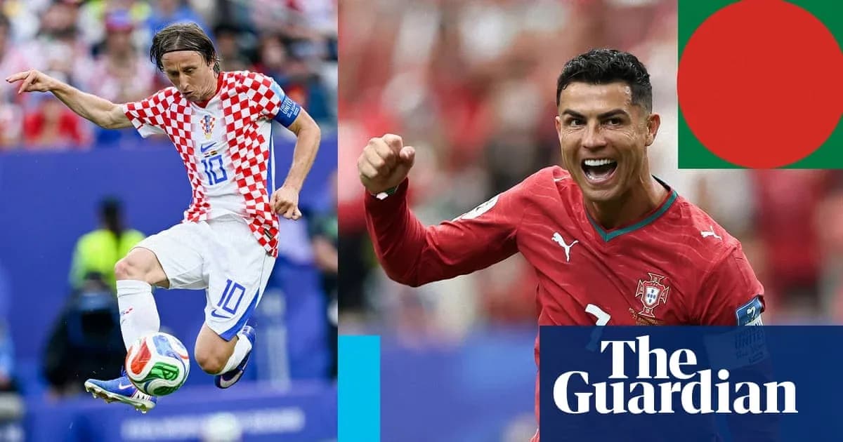 Luka Modric y Cristiano Ronaldo en acción durante el partido