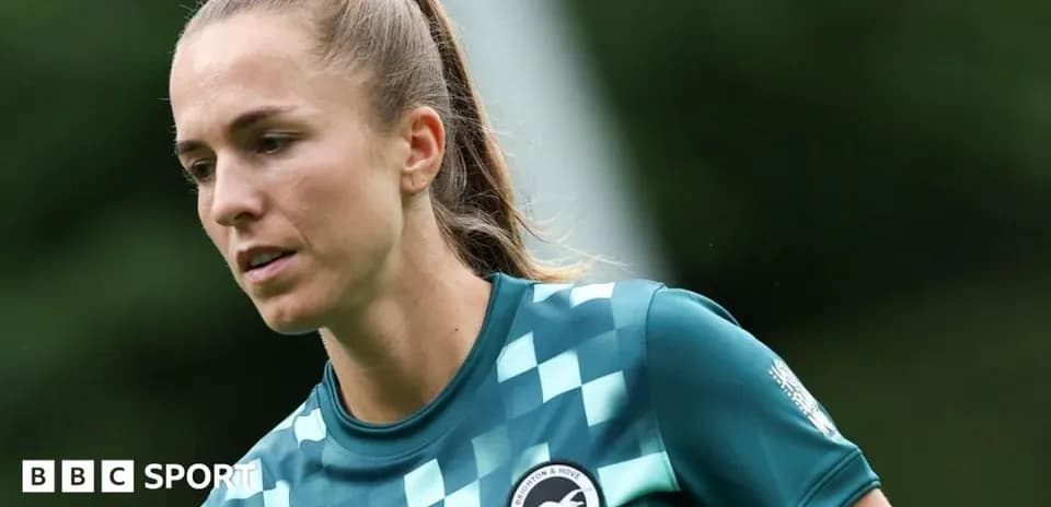 Portera de Brighton & Hove Albion durante entrenamiento