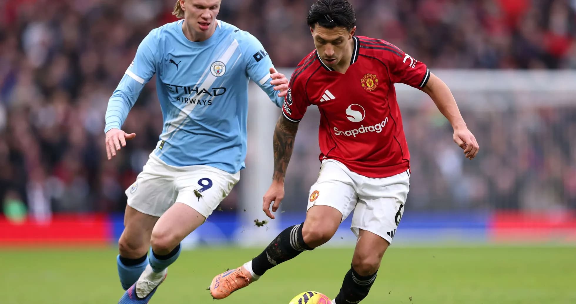 Jugador de Manchester United contra Manchester City