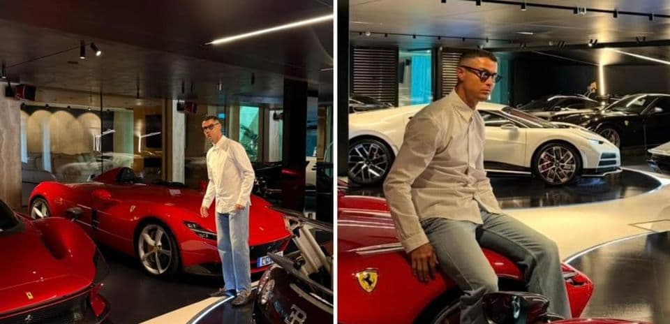 Cristiano Ronaldo revela su colección de supercoches valorada en 21 millones de dólares