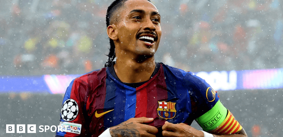 Barcelona arrolla a Feyenoord con un doblete de Raphinha en la Champions League