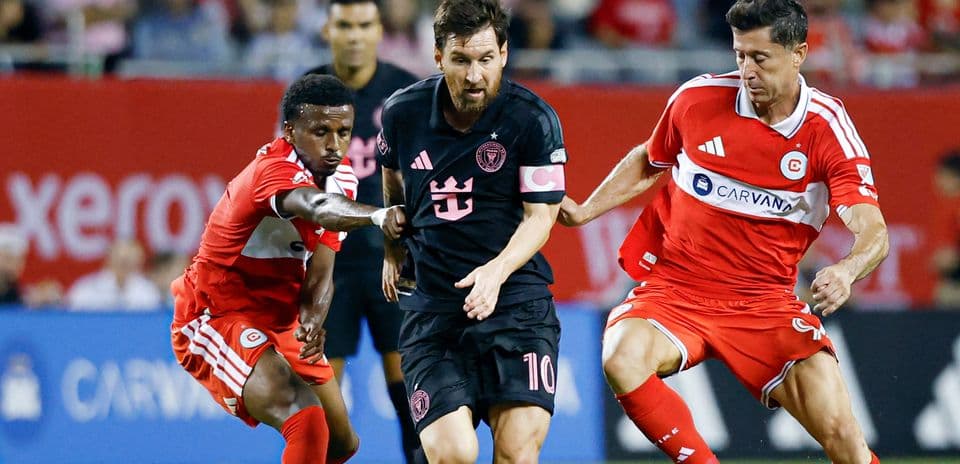 Messi y Lewandowski brillan en empate histórico entre Inter Miami y Chicago Fire