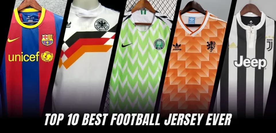 Las 10 Mejores Camisetas de Fútbol de Todos los Tiempos