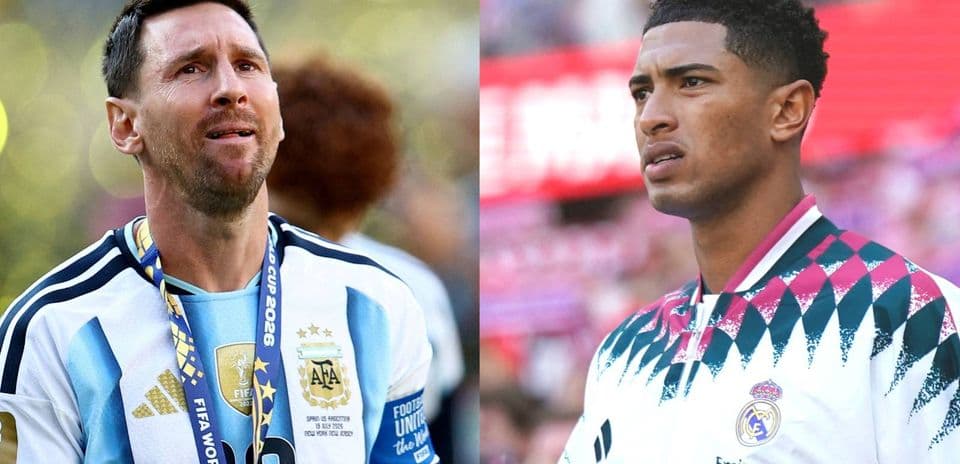 Jude Bellingham provoca a Cristian Romero mencionando a Lionel Messi en el derbi madrileño