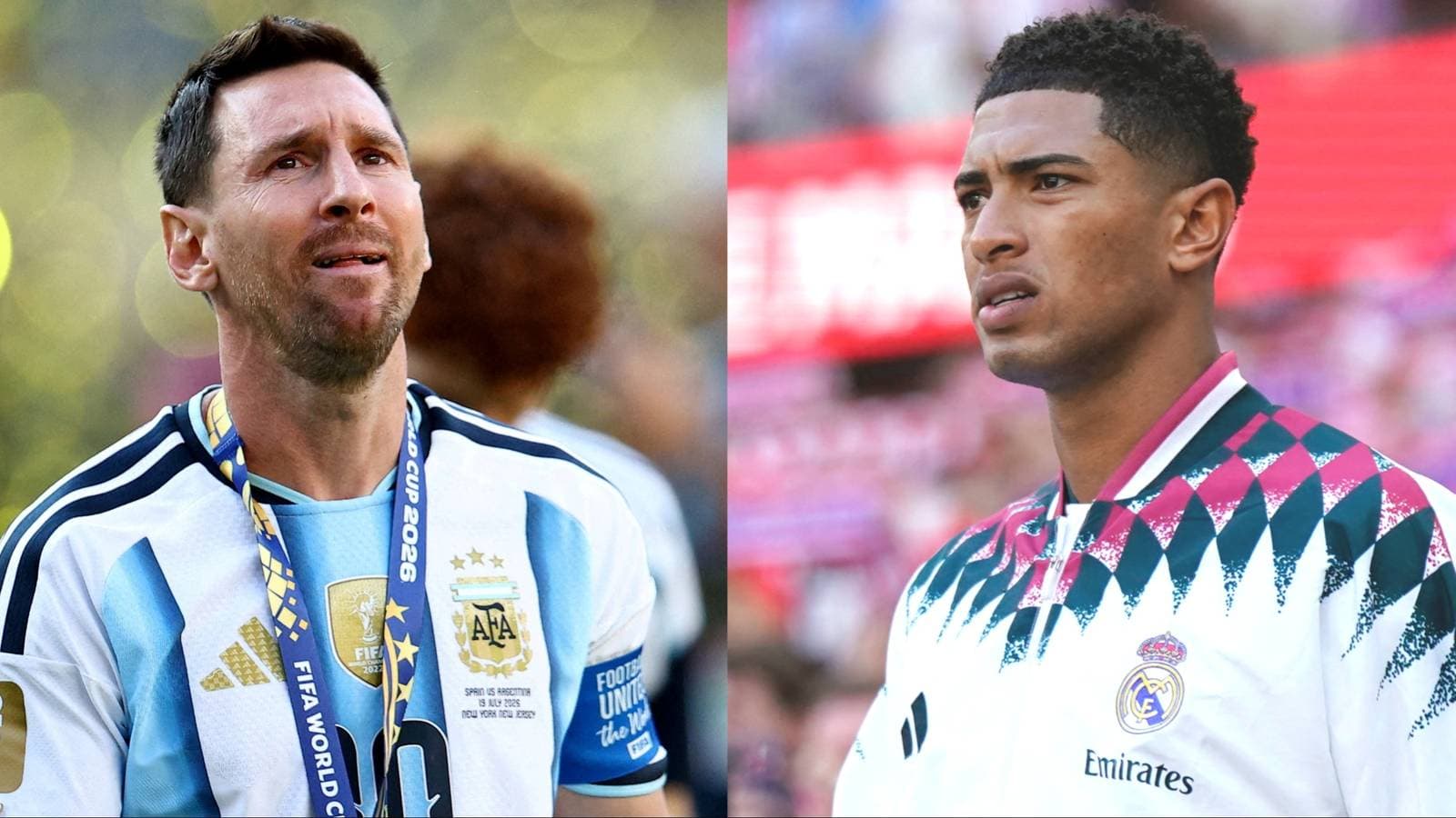 Jude Bellingham provoca a Cristian Romero mencionando a Lionel Messi en el derbi madrileño