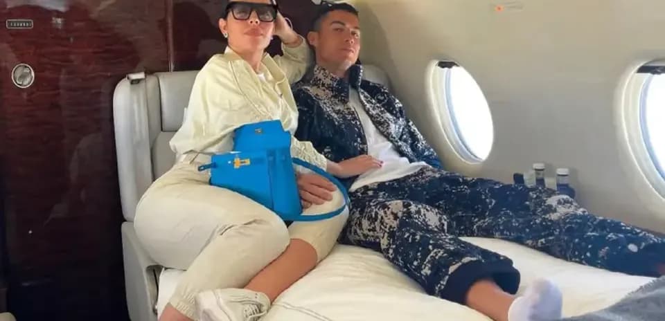 Georgina Rodríguez domina el jet privado de ₦96 mil millones de Ronaldo tras boda lujosa