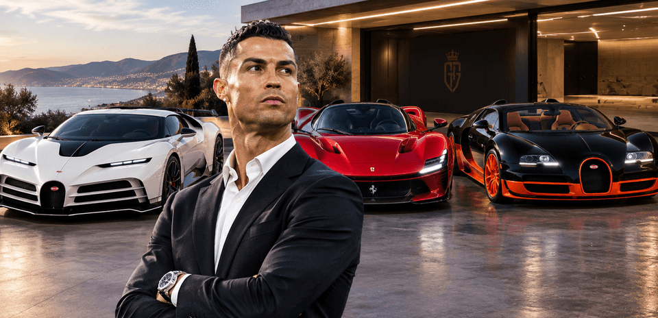Cristiano Ronaldo y su Top 5 de coches más caros en su impresionante colección