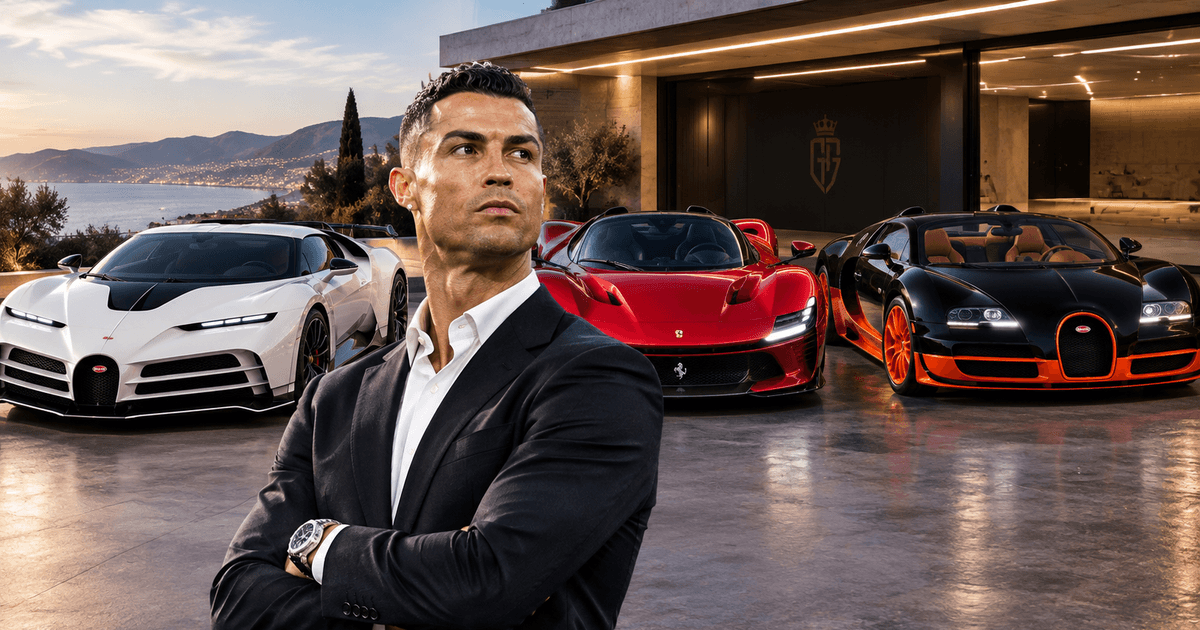 Cristiano Ronaldo y su Top 5 de coches más caros en su impresionante colección