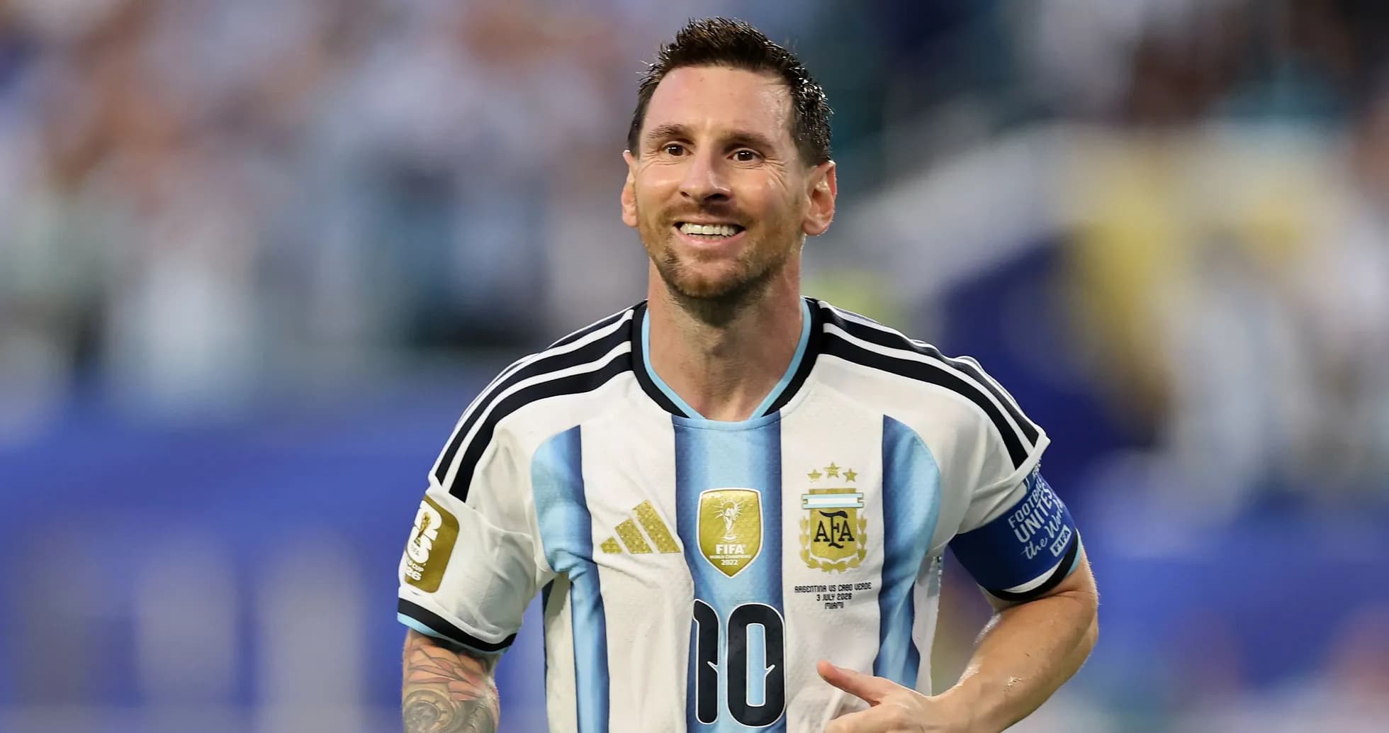 Jugador argentino celebrando durante un partido Jugador argentino celebrando durante un partido