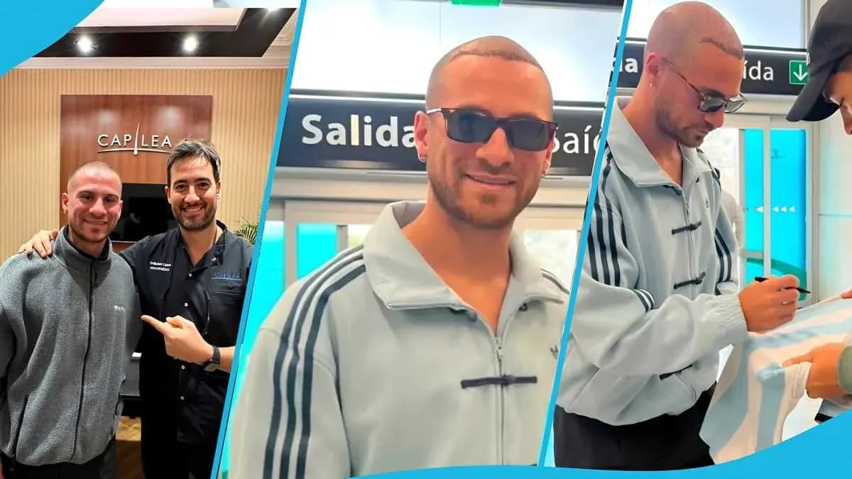 Hombre sonriendo con gafas en aeropuerto Hombre sonriendo con gafas en aeropuerto