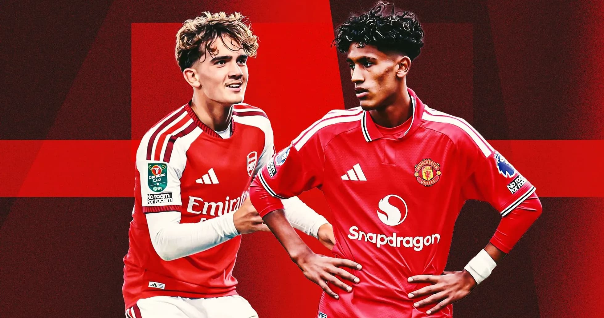Jugadores de Arsenal y Manchester United posando juntos Jugadores de Arsenal y Manchester United posando juntos