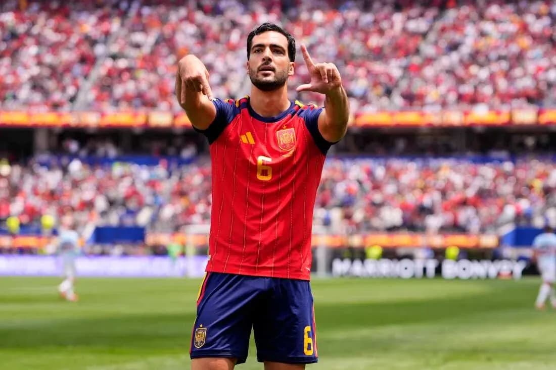Jugador de España celebrando en el partido Jugador de España celebrando en el partido