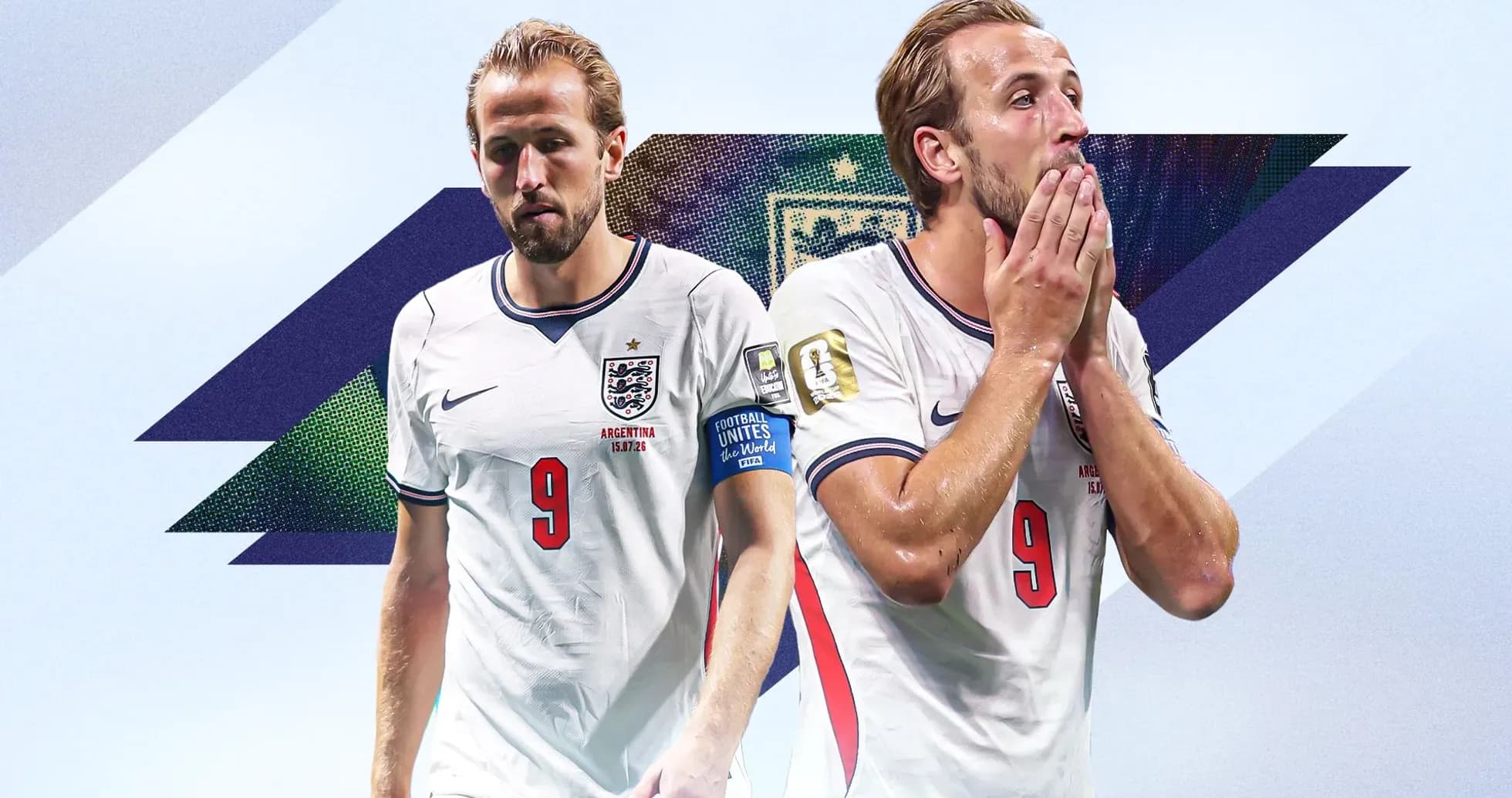 Harry Kane en uniforme de Inglaterra durante el torneo Harry Kane en uniforme de Inglaterra durante el torneo