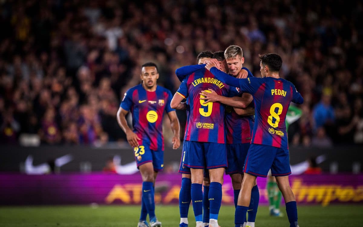 Celebración de los jugadores del Barcelona Celebración de los jugadores del Barcelona