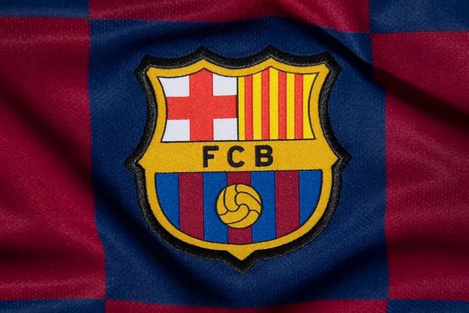Escudo del FC Barcelona en tela de uniforme Escudo del FC Barcelona en tela de uniforme