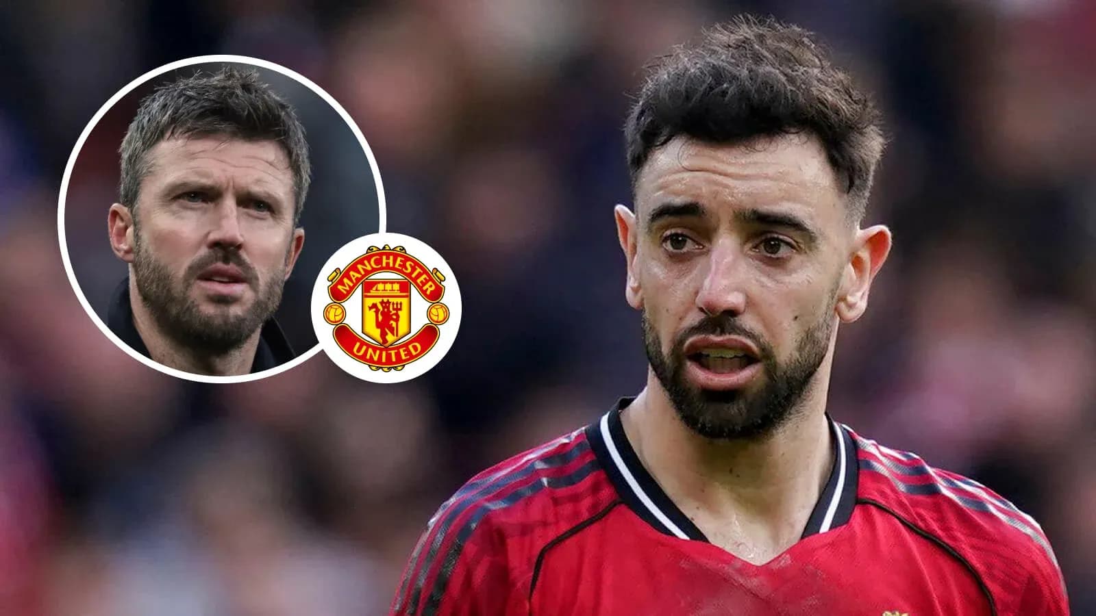Bruno Fernandes de Manchester United en el campo Bruno Fernandes de Manchester United en el campo