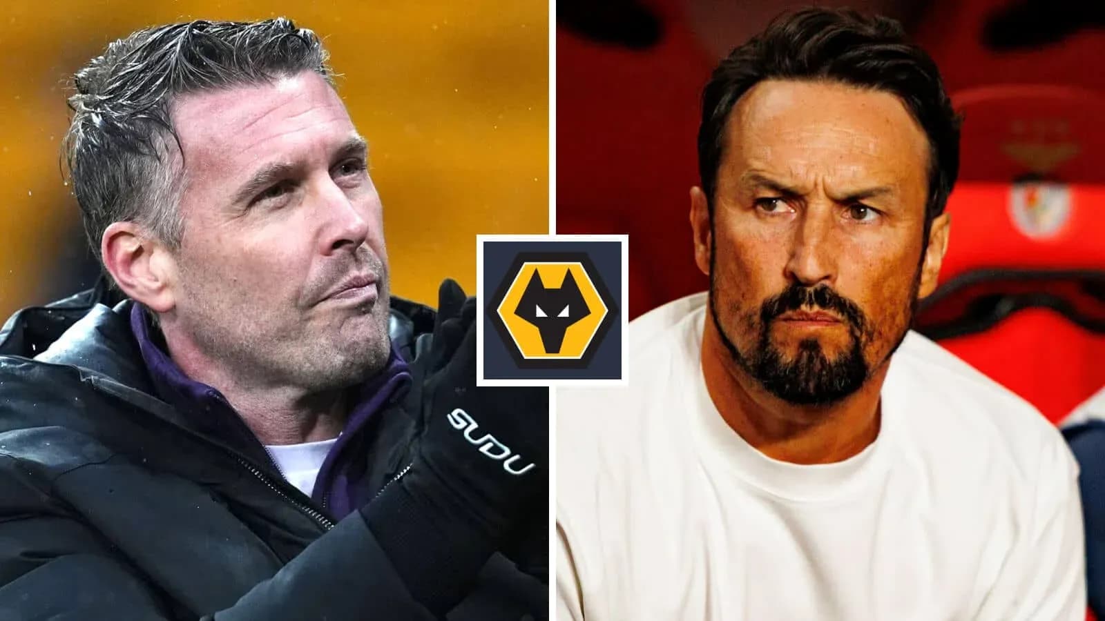Entrenadores de Wolverhampton en banquillo de partido Entrenadores de Wolverhampton en banquillo de partido