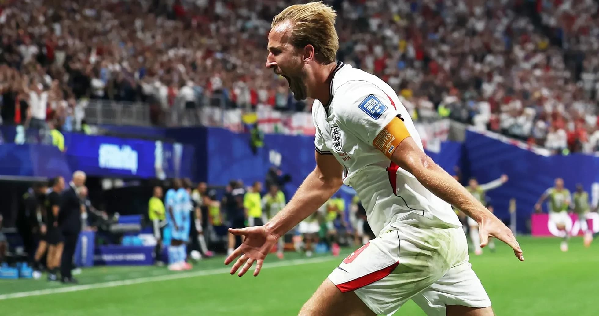 Harry Kane celebrando un gol con Inglaterra Harry Kane celebrando un gol con Inglaterra