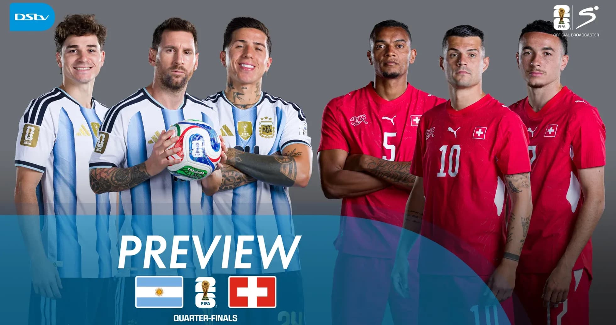 Jugadores de Argentina y Suiza en previa de cuartos de final Jugadores de Argentina y Suiza en previa de cuartos de final
