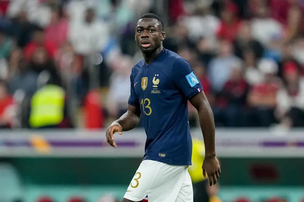 Jugador de Francia en acción durante el partido Jugador de Francia en acción durante el partido