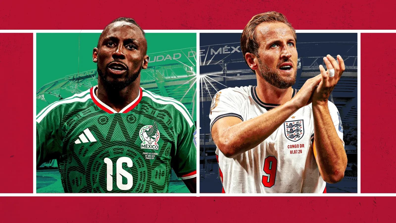 Jugadores de México e Inglaterra para el Mundial 2026 Jugadores de México e Inglaterra para el Mundial 2026