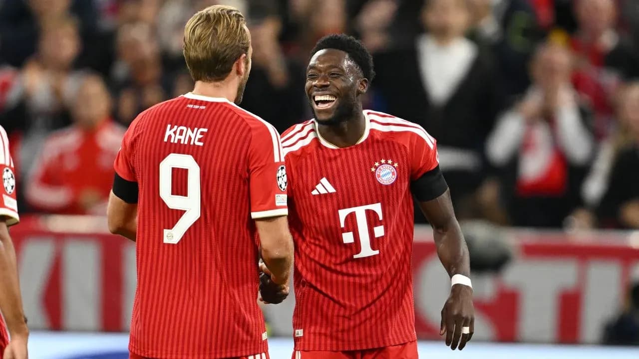 Jugadores de Bayern celebrando durante un partido Jugadores de Bayern celebrando durante un partido