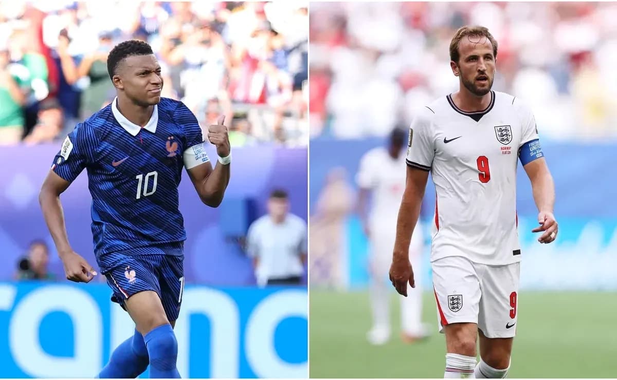 Kylian Mbappé y Harry Kane en el partido Kylian Mbappé y Harry Kane en el partido