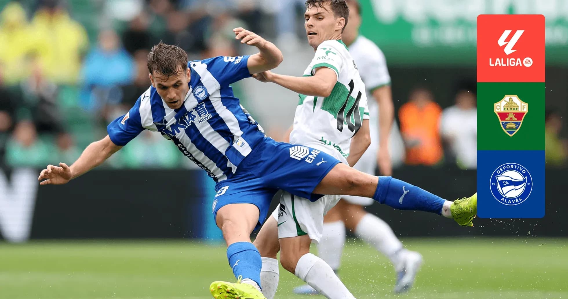 El jugador de Alavés cae ante Elche El jugador de Alavés cae ante Elche