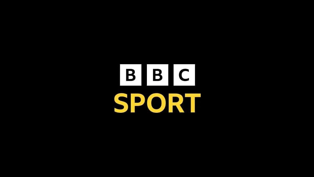 Logotipo de BBC Sport sobre fondo negro Logotipo de BBC Sport sobre fondo negro