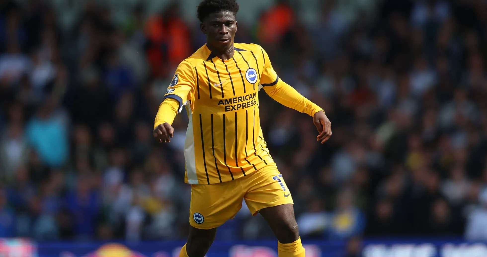 Jugador de Brighton en acción durante un partido Jugador de Brighton en acción durante un partido