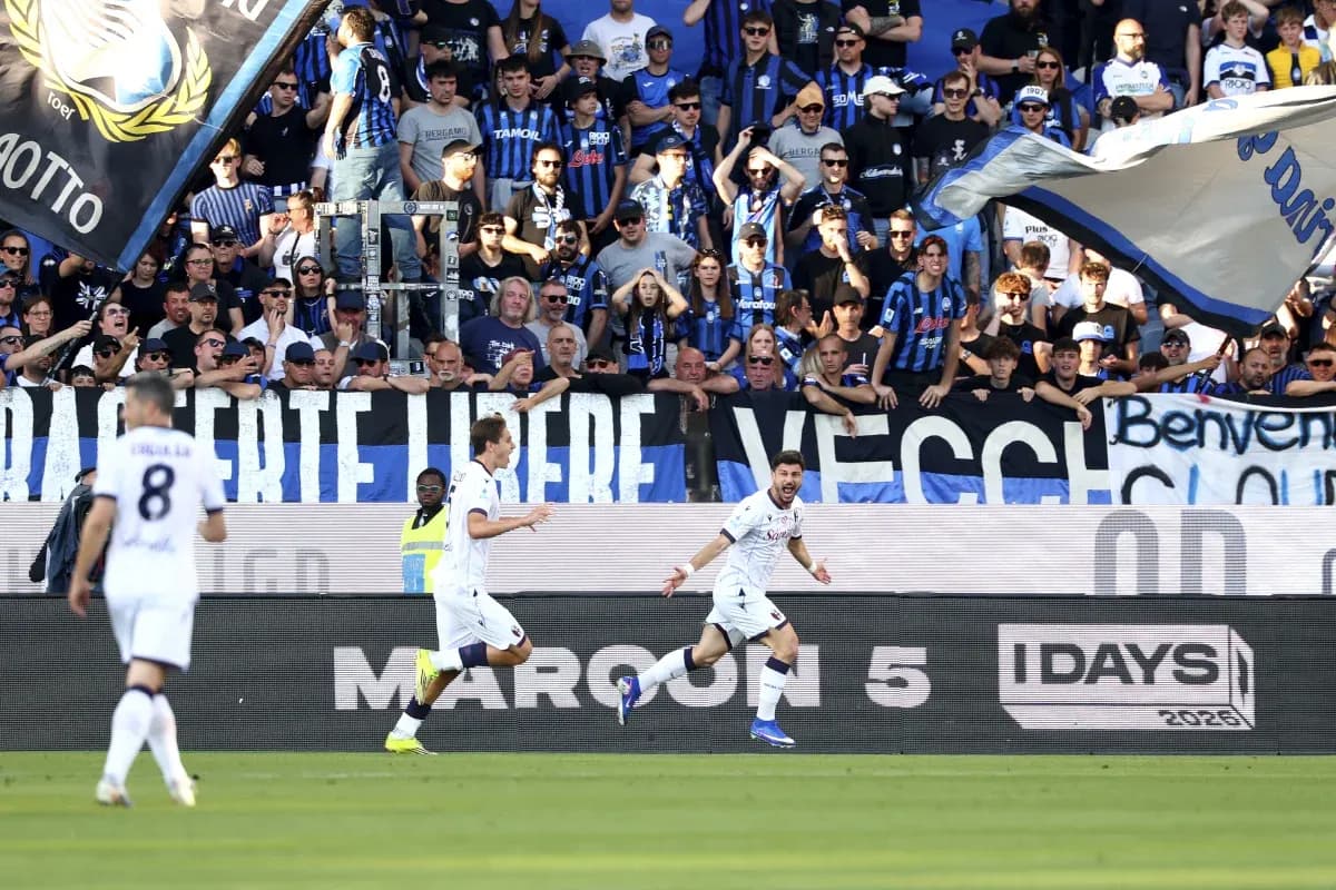 Celebración de gol en Atalanta vs Bologna Celebración de gol en Atalanta vs Bologna